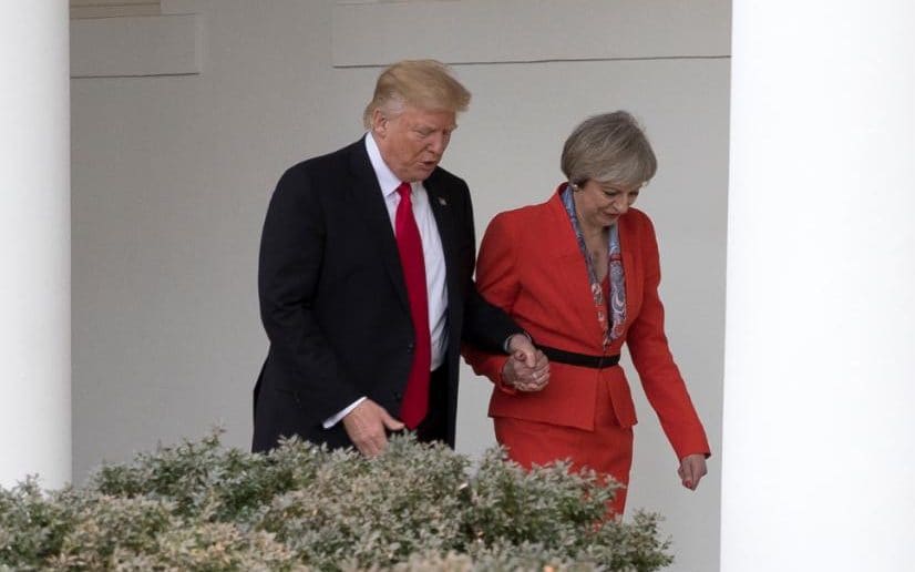 Donald Trump and  Theresa May